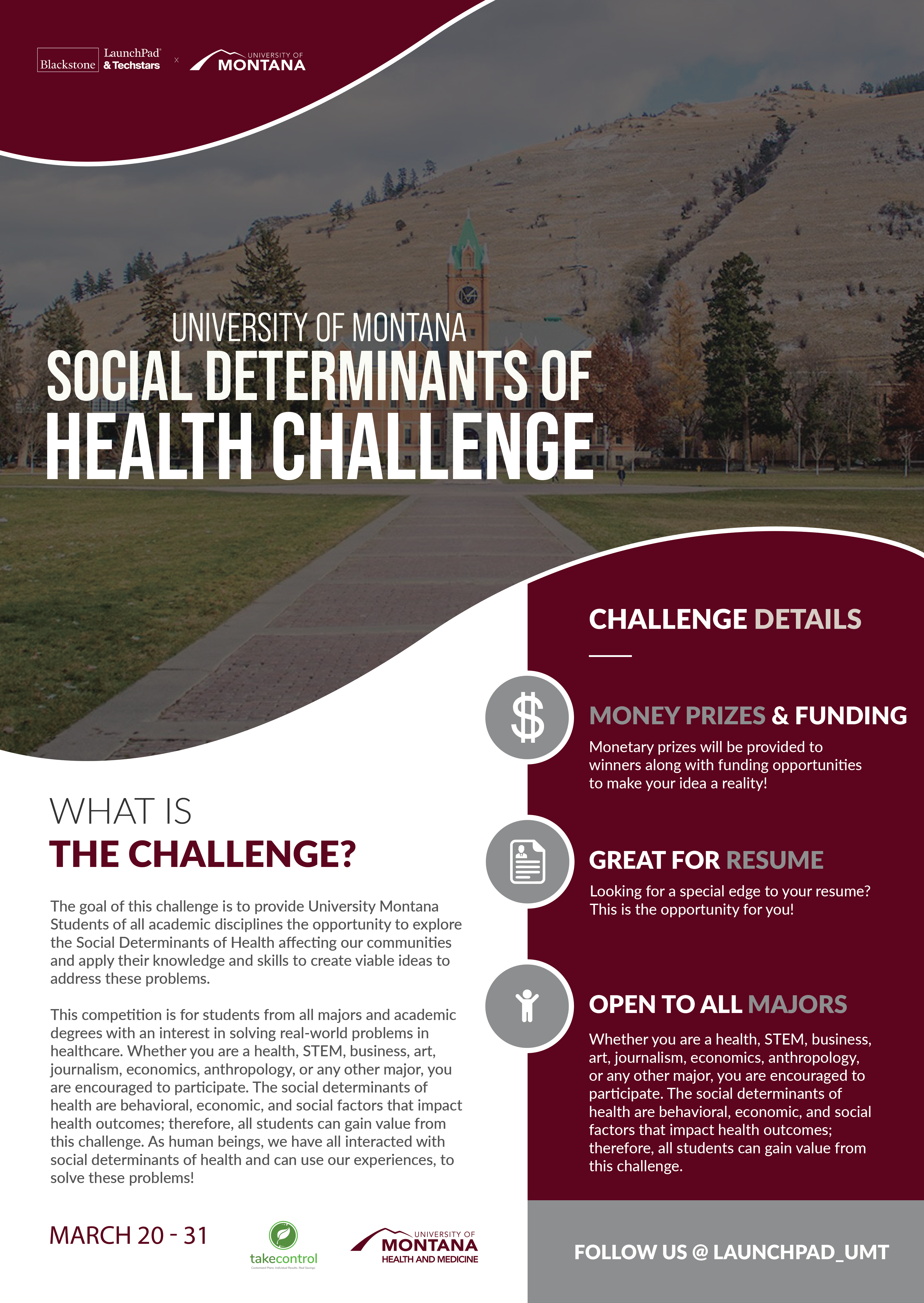 University of Montana Social Determinants of Health Challenge