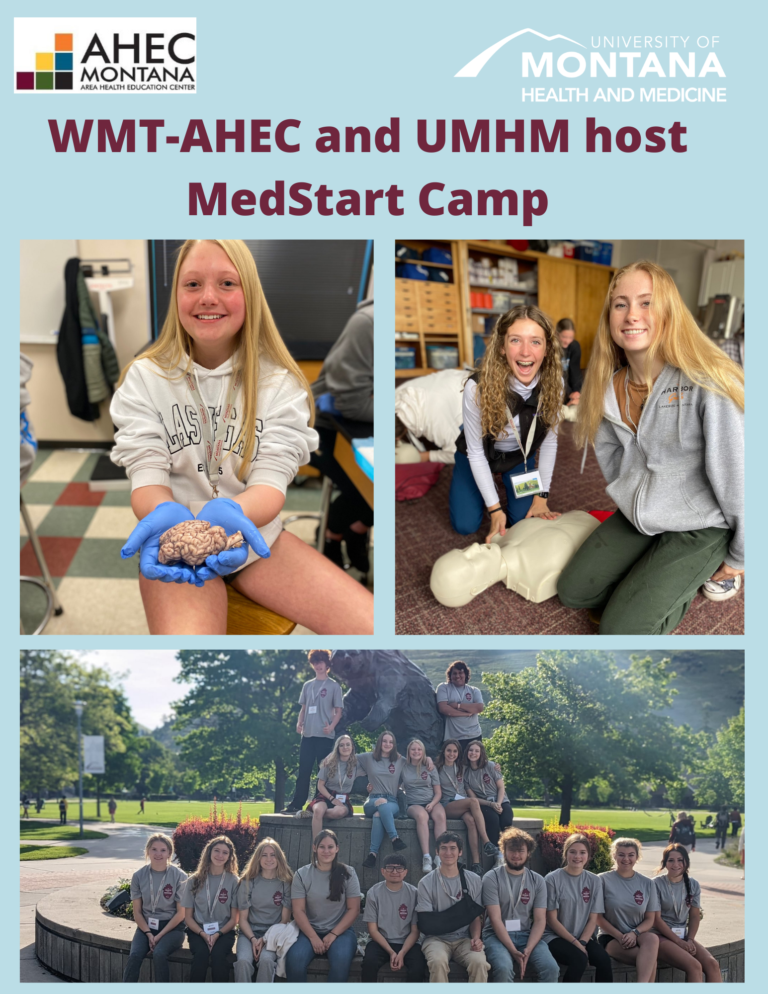 WMT-AHEC & UMHM Hosted the MedStart Camp!